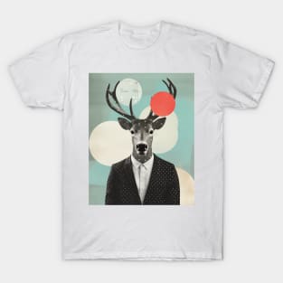 Surreal reindeer collage T-Shirt